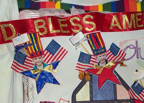 God Bless America (close up)