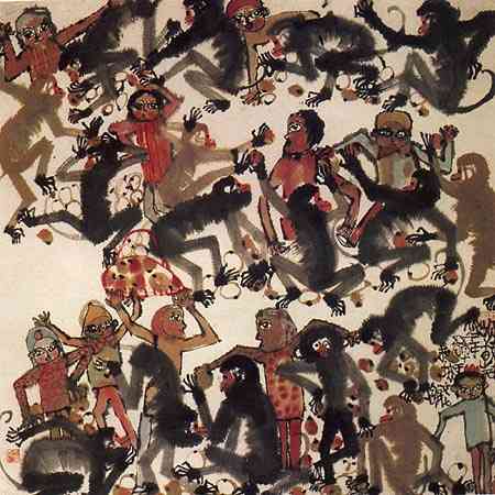 Monkeys by Wang Yani