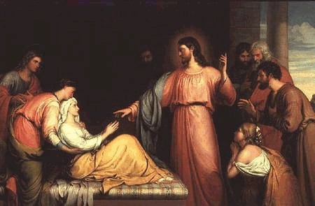 Healing of Peter's Mother-in-Law by John Bridges, 1818-1854