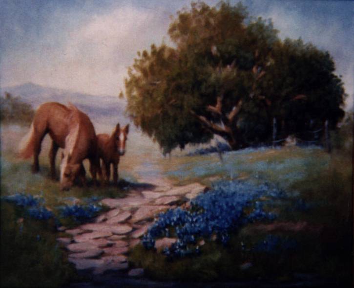 Landscape with Horses