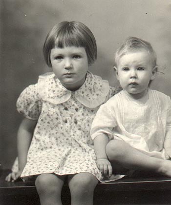 Patsy and Willie J. age four and one